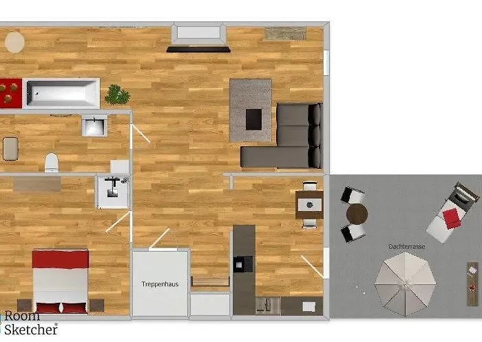 アパート Harmonie Penthouse In